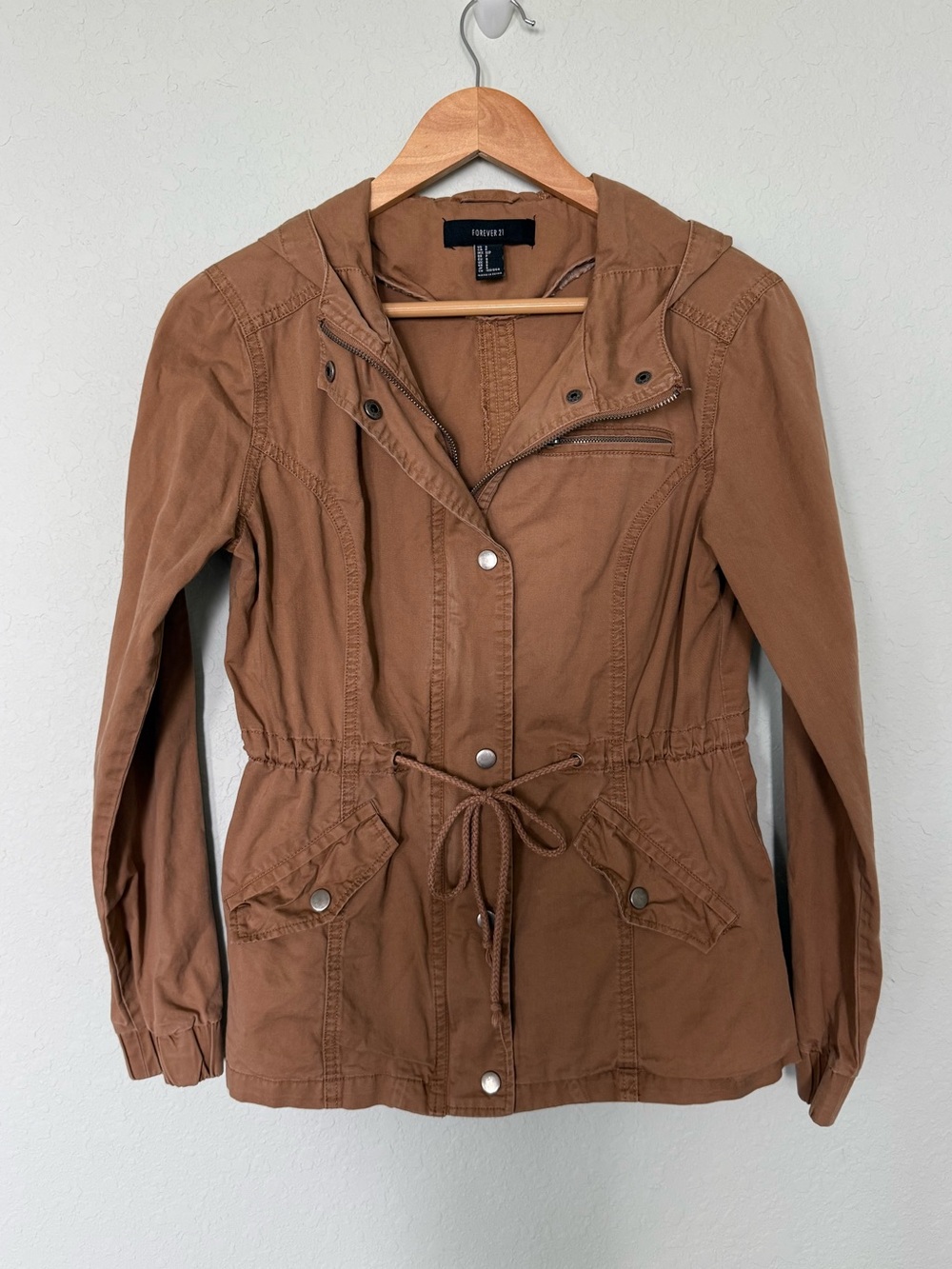 Forever 21 Women's 100% Cotton Utility Jacket